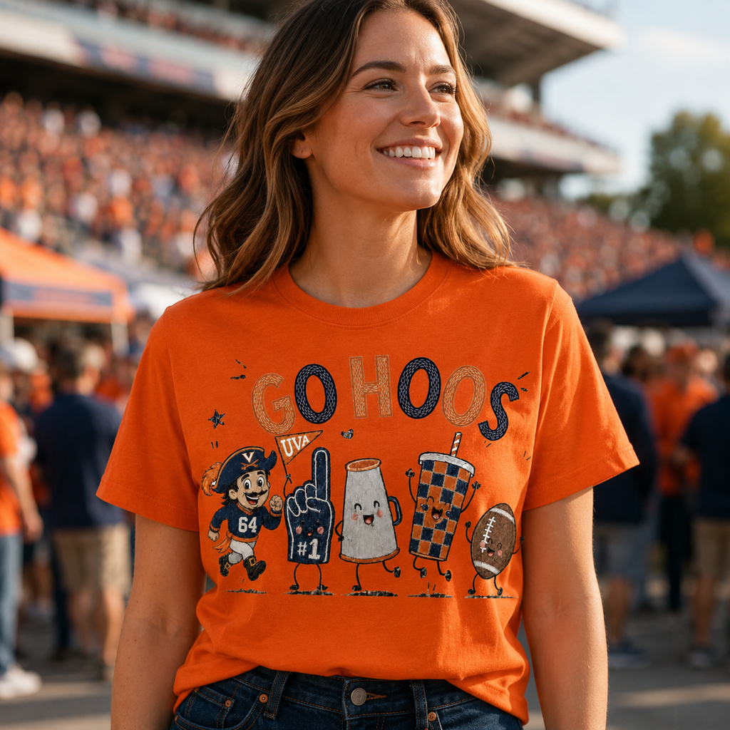 Go Hoos Football PNG – Virginia Game Day Digital Design