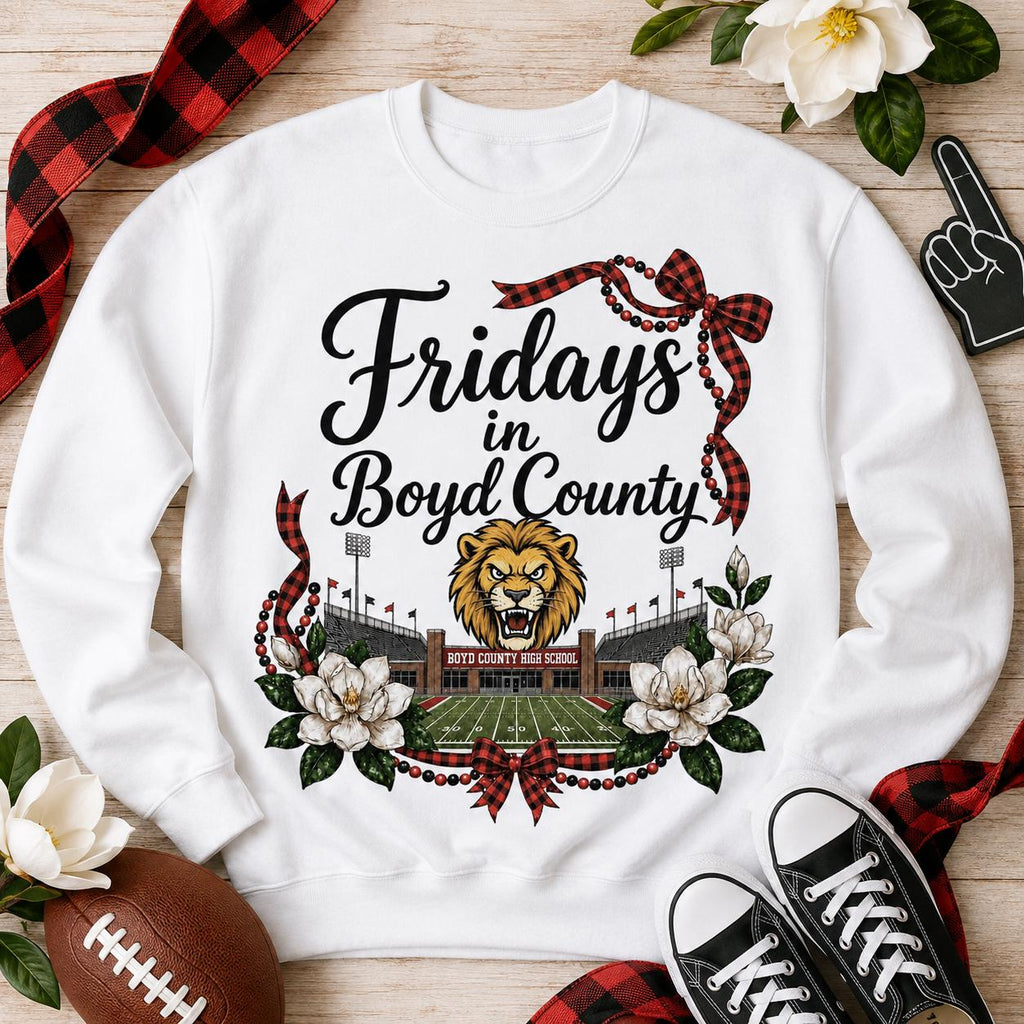 Boyd County Lions Football PNG, Game Day Spirit Sublimation (Digital Download)