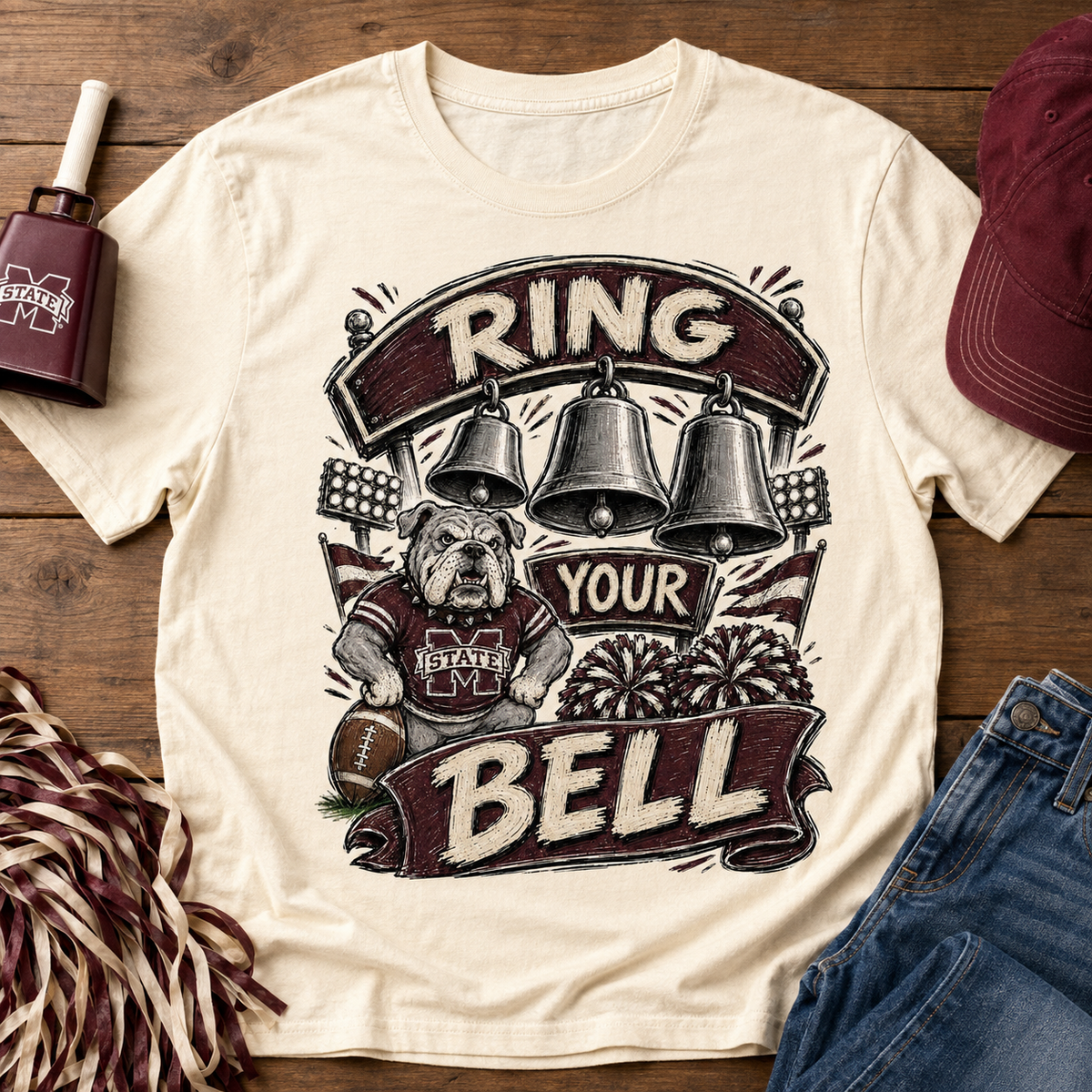 Ring Your Bell PNG Design | Sublimation & DTG Digital Download