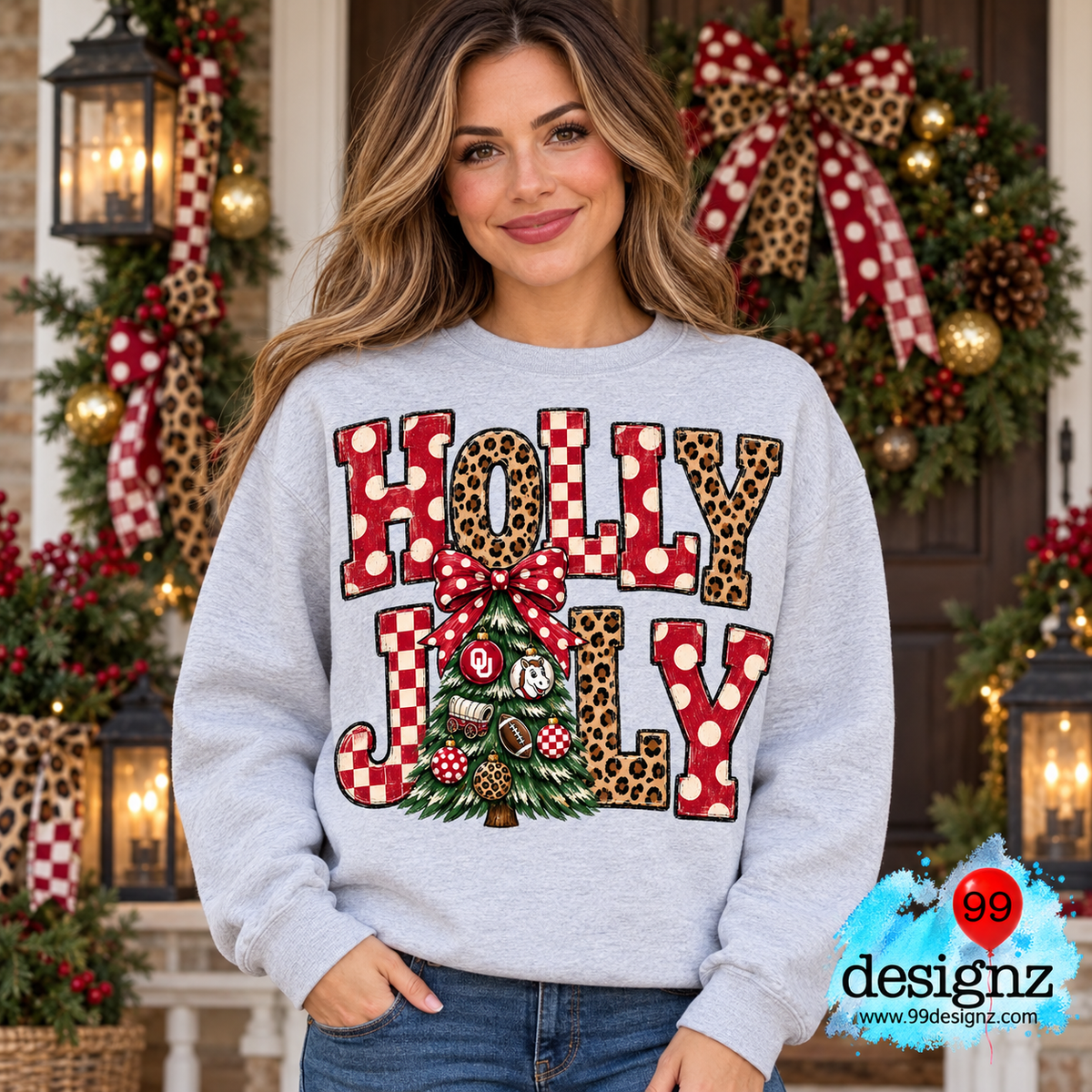 Holly Jolly OU Christmas Digital Design | Digital Download