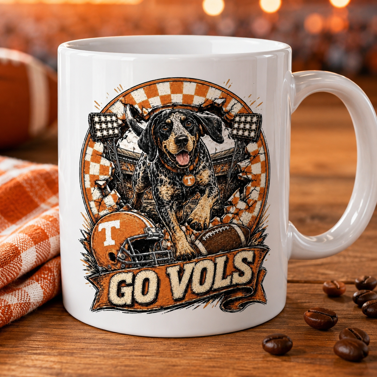 Go Vols Smokey PNG Design | Tennessee Volunteers Sublimation & DTG Digital Download