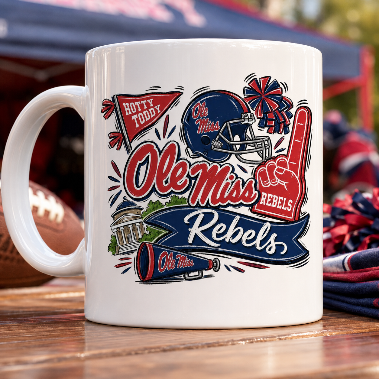 Ole Miss Rebels PNG – Sublimation & DTG Digital Download