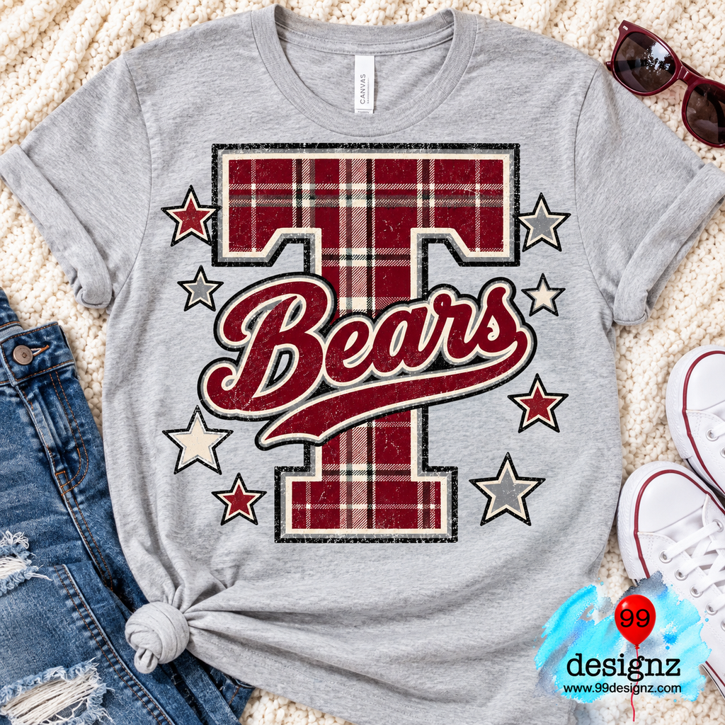Tellico Bears PNG Digital Download | Game Day Shirt Design