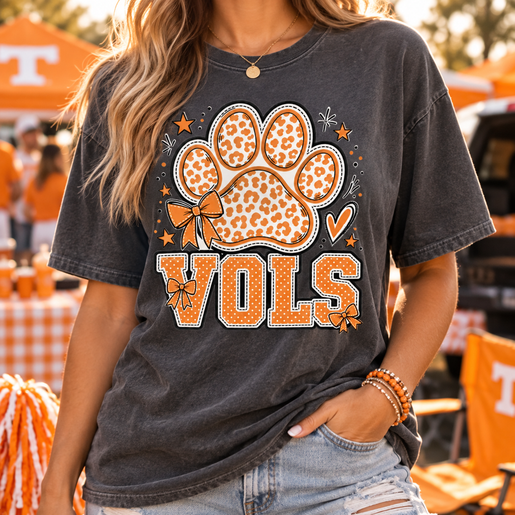 Vols Paw with Bows PNG