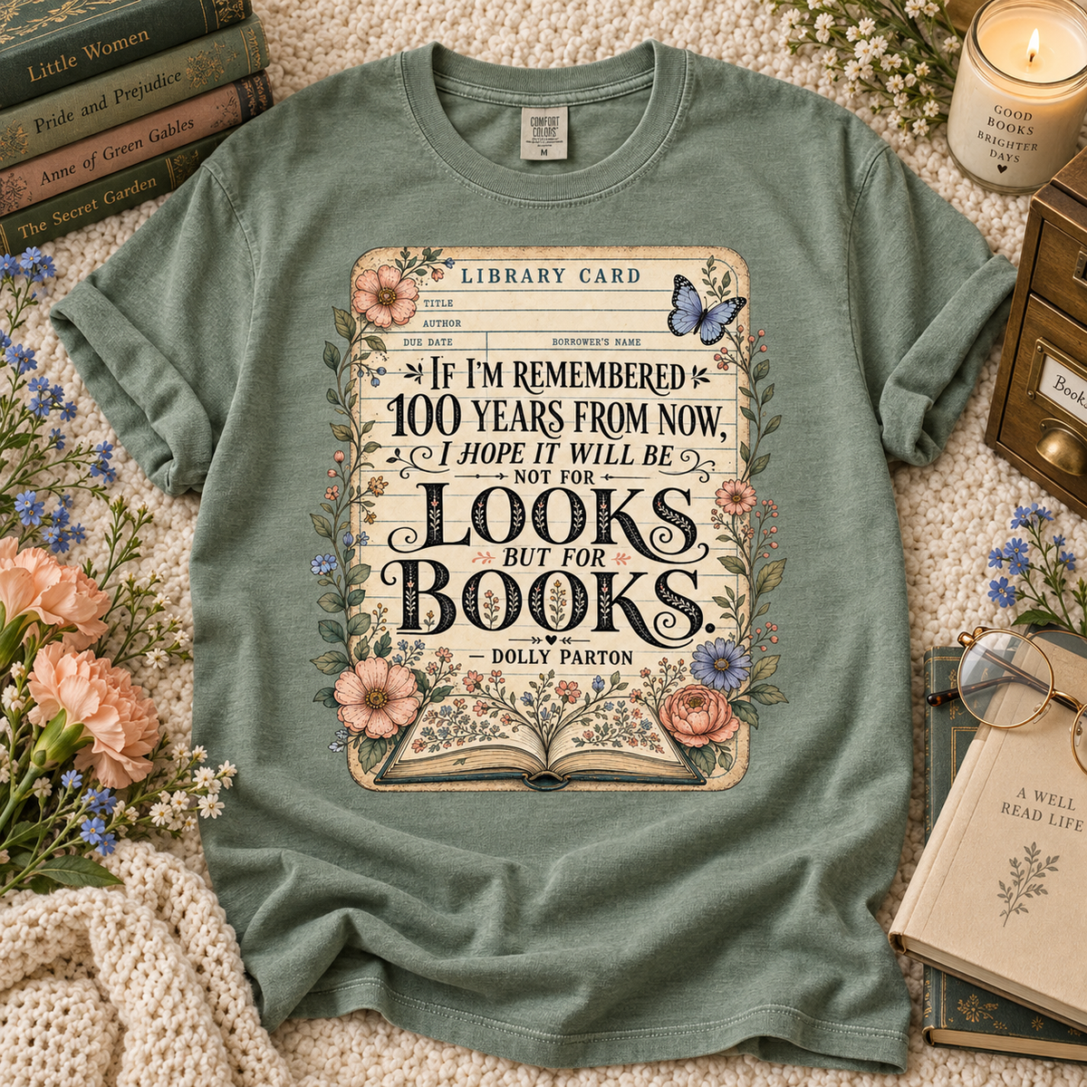Dolly Remembered for Books PNG