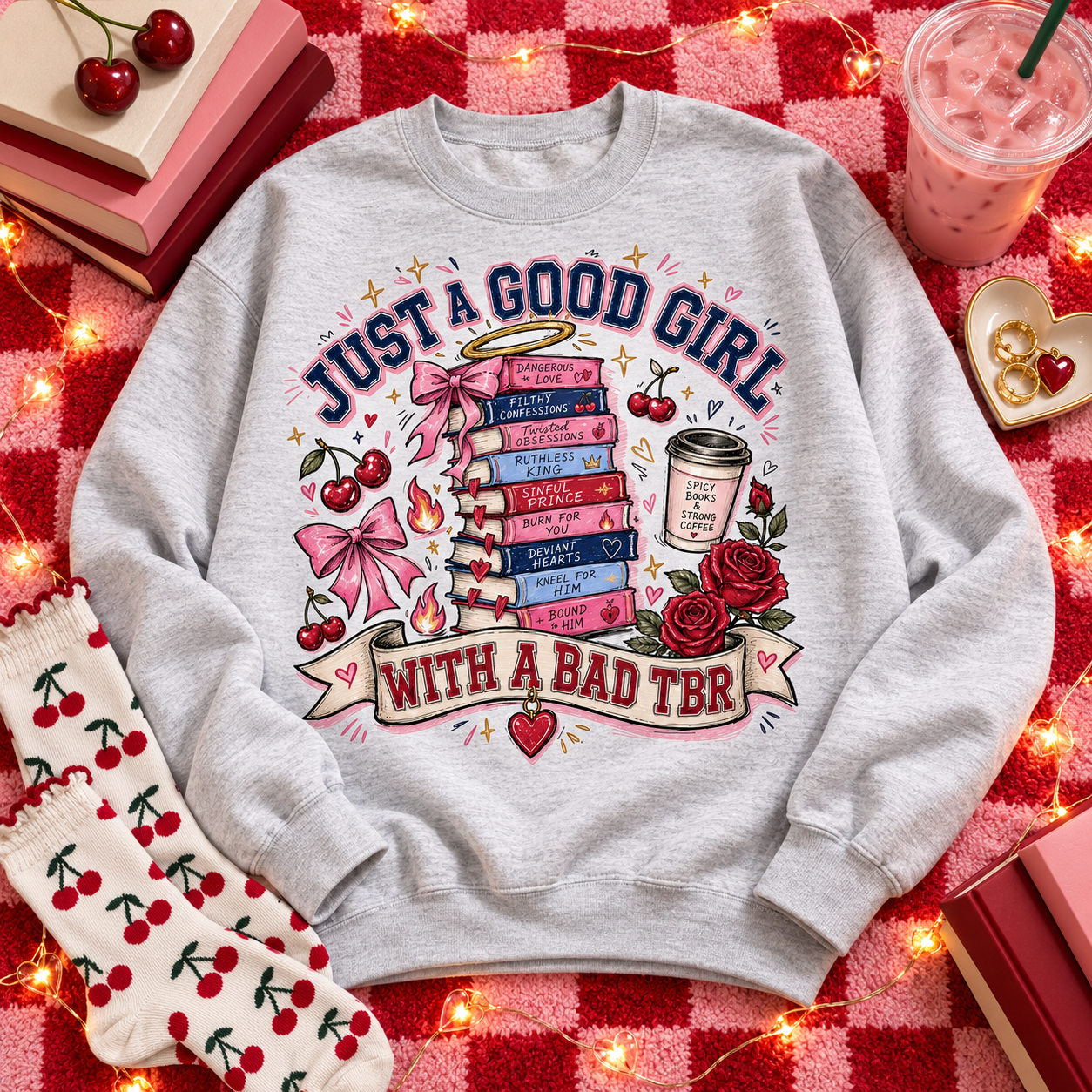 Good Girl Reading List PNG | Coquette BookTok Digital Download