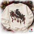 Christmas Raven PNG Digital Download | Holiday Design