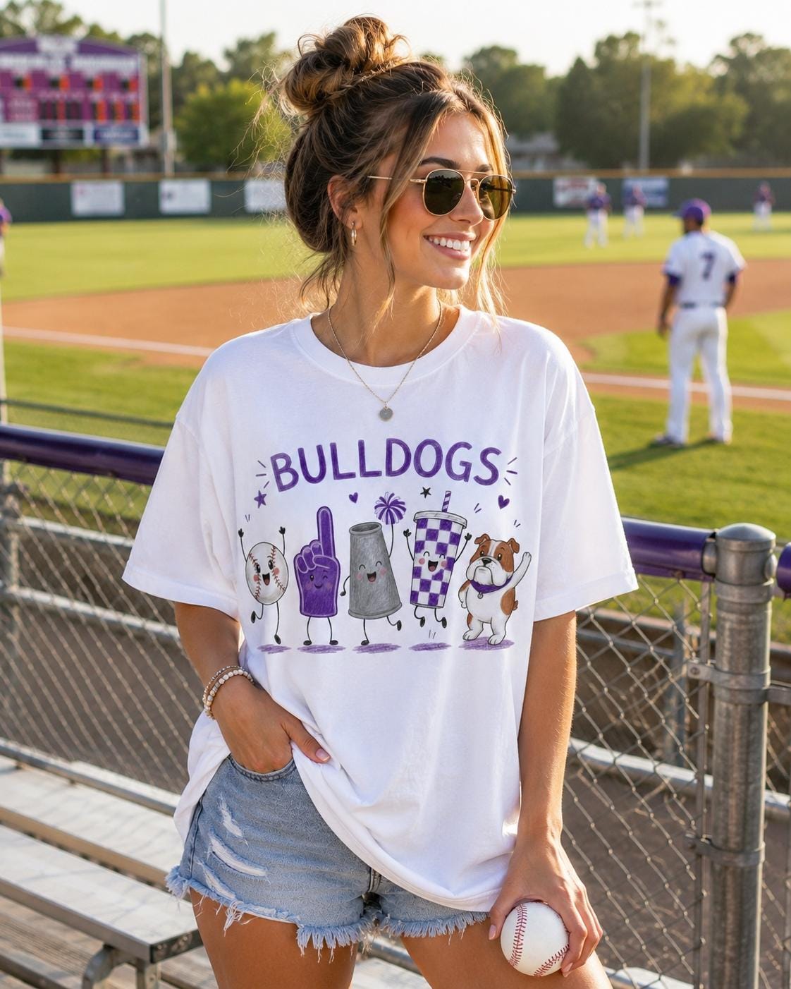 Bulldogs Baseball PNG, School Spirit Mascot, Game Day Design (Digital Download)