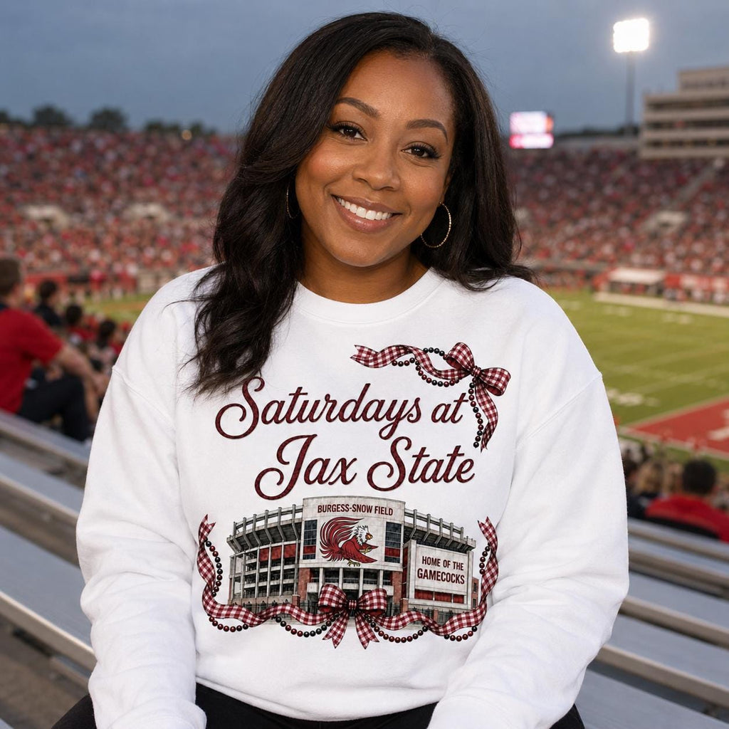 Jax State Gamecocks Football PNG, Burgess Snow Field Design (Digital Download)