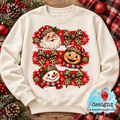 Red Leopard Christmas PNG | Santa, Buckeye & Snowman Bows