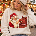 Arkansas Razorbacks Santa Boop PNG | Woo Pig Christmas Sublimation Design
