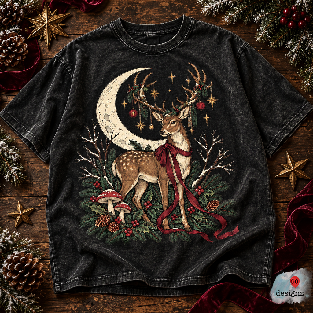 Moody Reindeer Christmas PNG Download | Funny Holiday Design