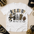 Boiler Up Purdue Football PNG – Black and Gold Game Day Digital Design