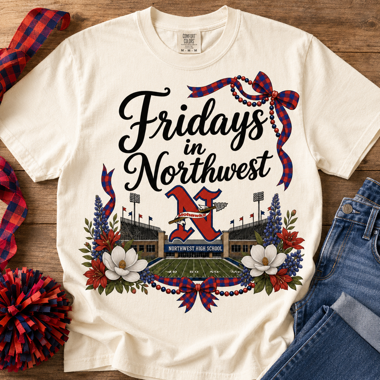 Fridays in Northwest Mohawks PNG – High School Football Sublimation Design
