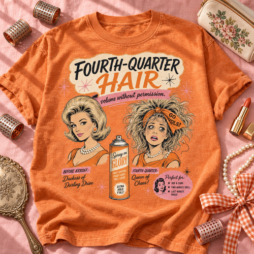 4th Quarter Hair PNG | Tennessee Vols Game Day Sublimation Digital Download