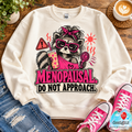 Menopausal Do Not Approach PNG | Funny Pink Raccoon Design