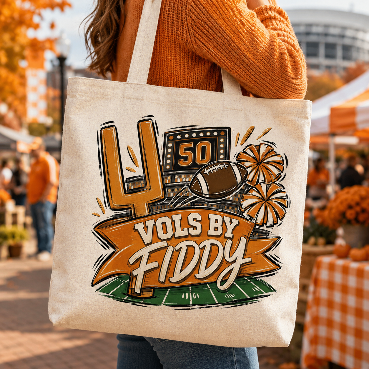 Vols by Fiddy PNG Design | Tennessee Volunteers Sublimation & DTG Digital Download