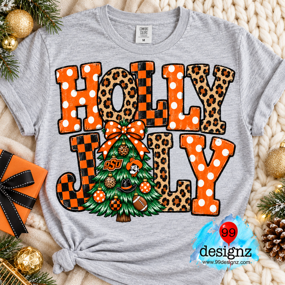OSU Holly Jolly Christmas Digital Design | Digital Download