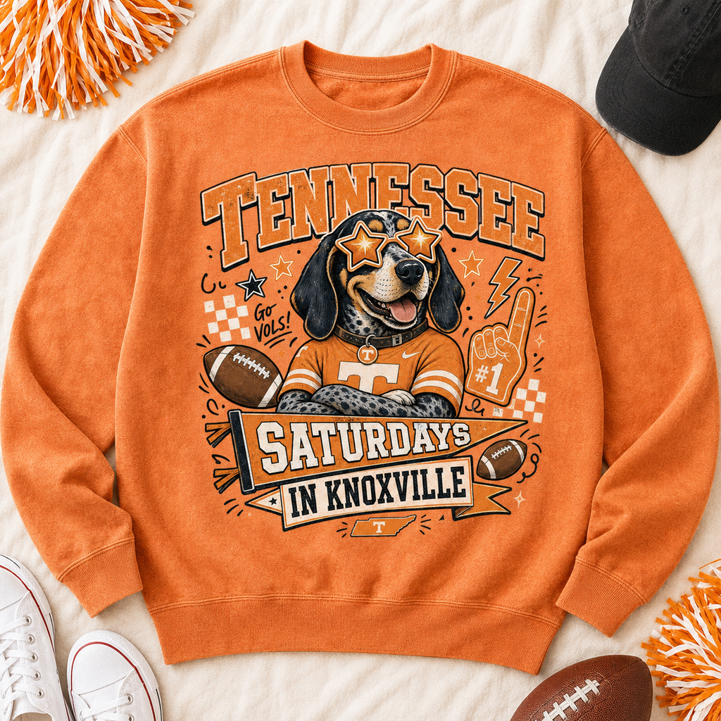TN Sat in Knox PNG – Tennessee Knoxville Game Day Sublimation Design