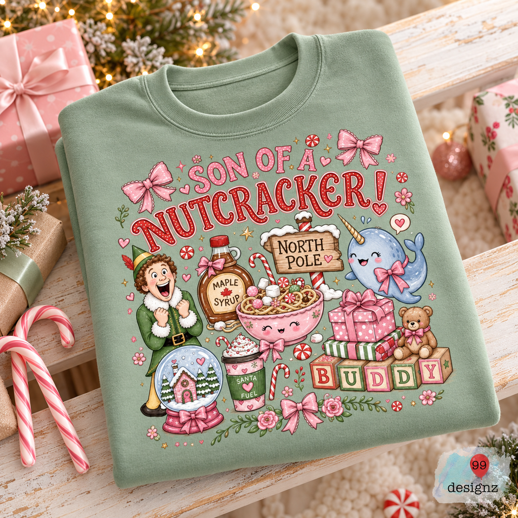 Son of a Nutcracker Christmas PNG Digital Download | Holiday Design