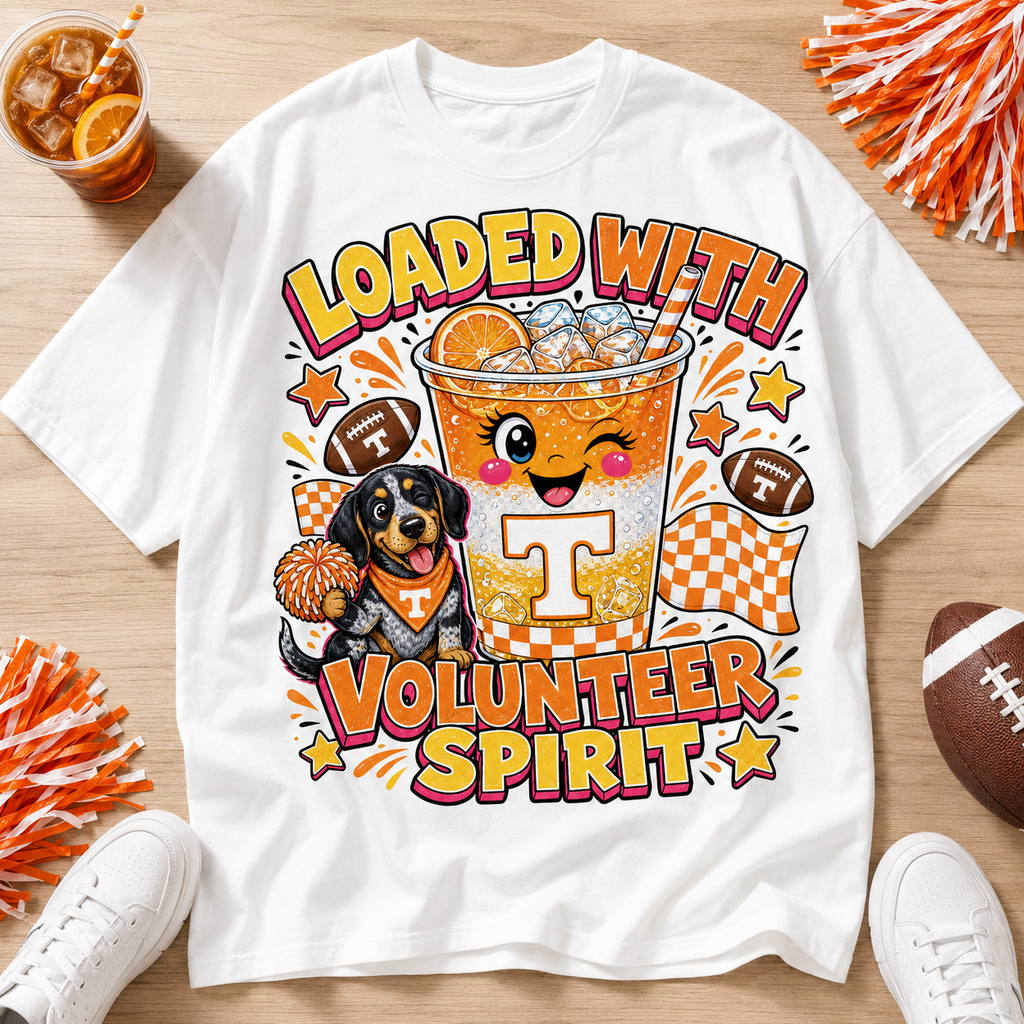 Loaded with TN Spirit PNG – Tennessee Game Day Sublimation Design