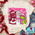 Arkansas Razorback, Snowman & Grinch Christmas PNG – Pink Holiday Design