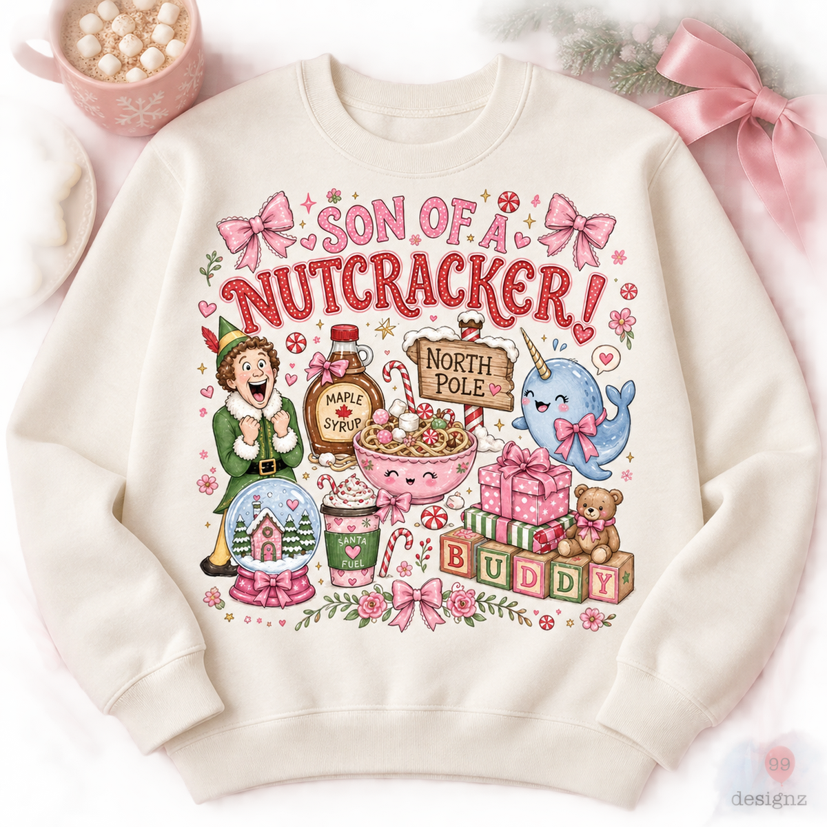 Son of a Nutcracker Christmas PNG Digital Download | Holiday Design