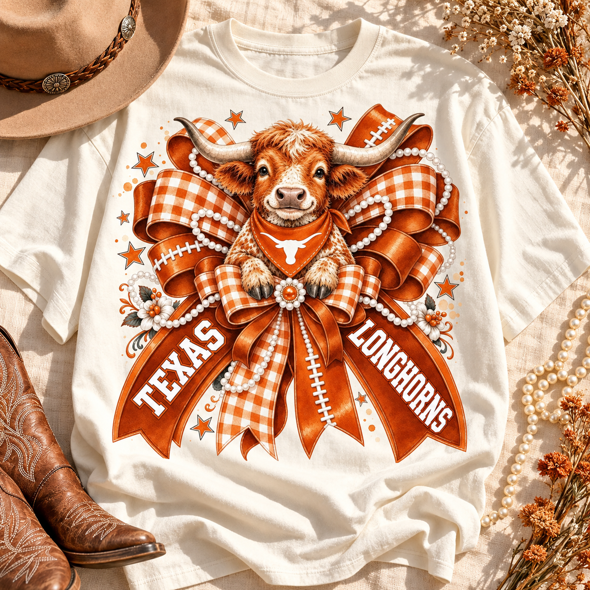 Texas Longhorns Bow PNG Design