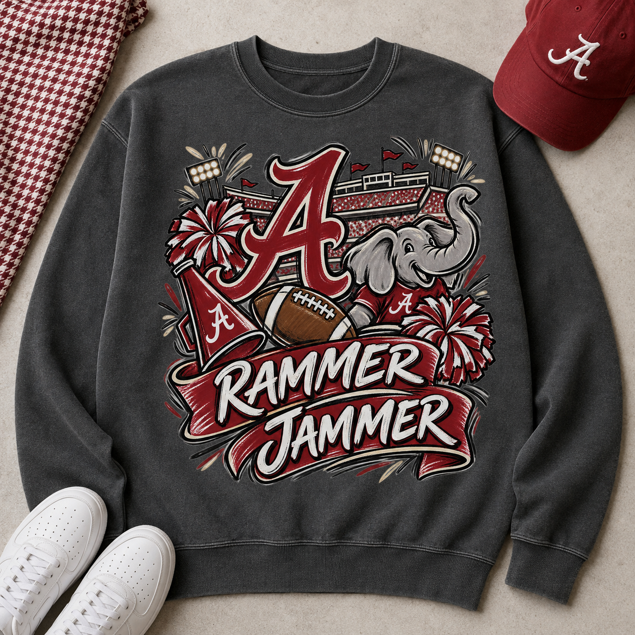 Alabama Rammer Jammer PNG – Sublimation & DTG Digital Download