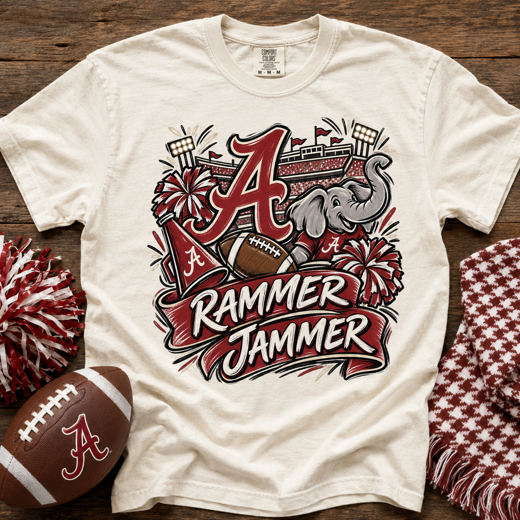 Alabama Rammer Jammer PNG – Sublimation & DTG Digital Download