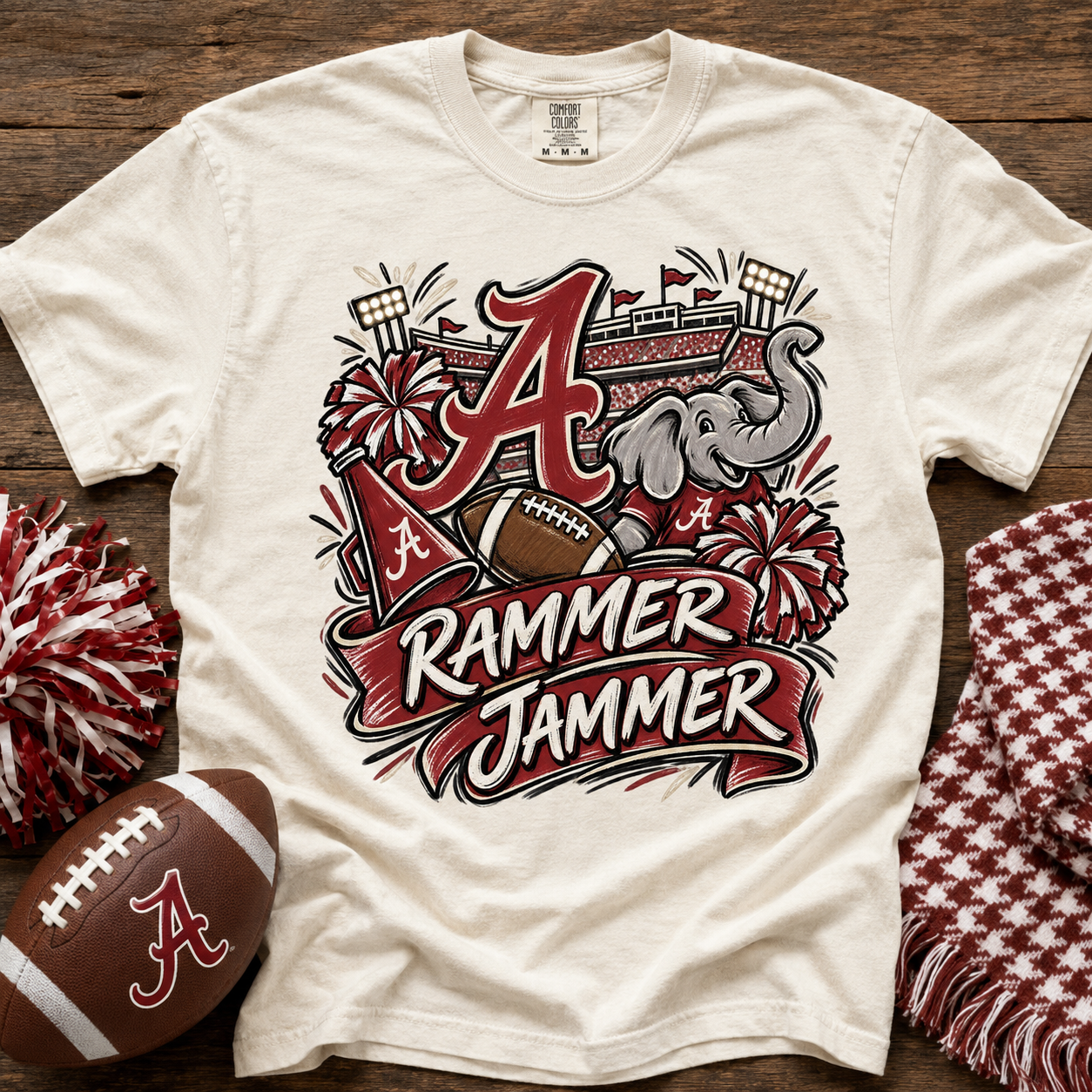 Alabama Rammer Jammer PNG – Sublimation & DTG Digital Download