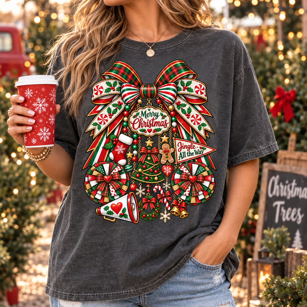 Christmas Charm Bow PNG