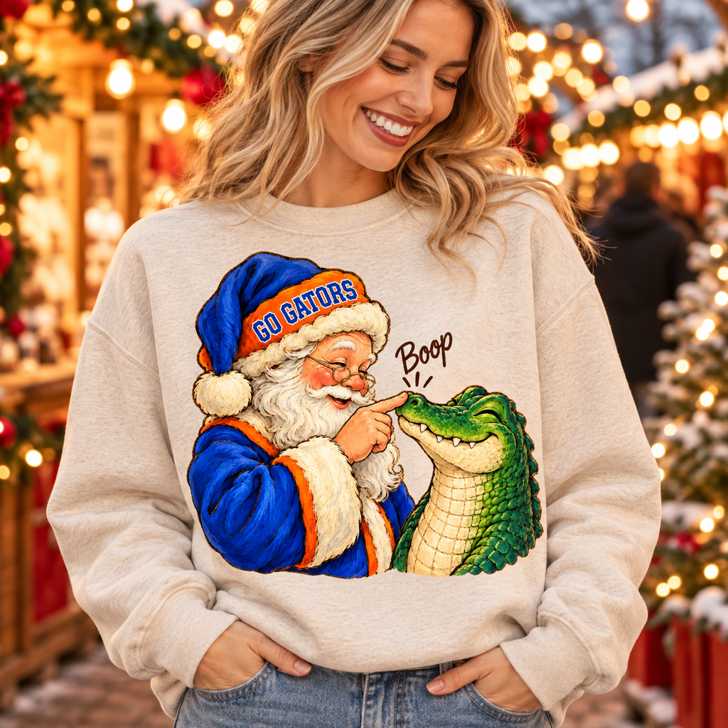 Florida Gators Santa Boop PNG | Go Gators Christmas Sublimation Design
