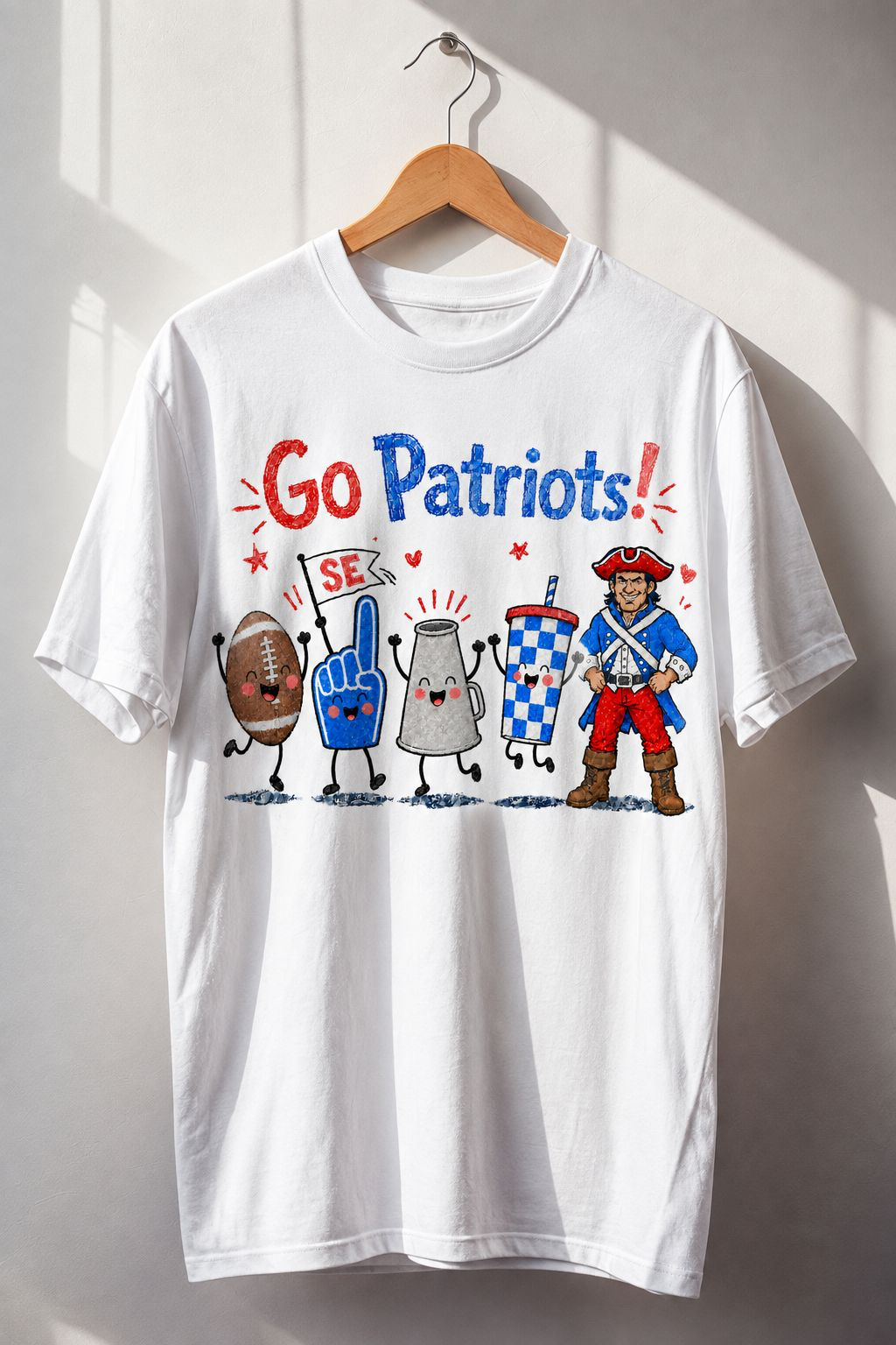 SE Patriots Game Day PNG | Patriots Mascot Football Sublimation Design