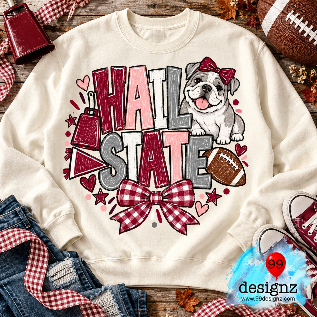 Hail State Mississippi State Halloween Design | Digital Download