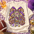 LSU Charm Bow PNG