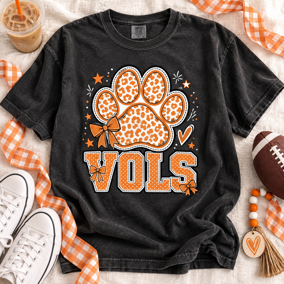 Vols Paw with Bows PNG