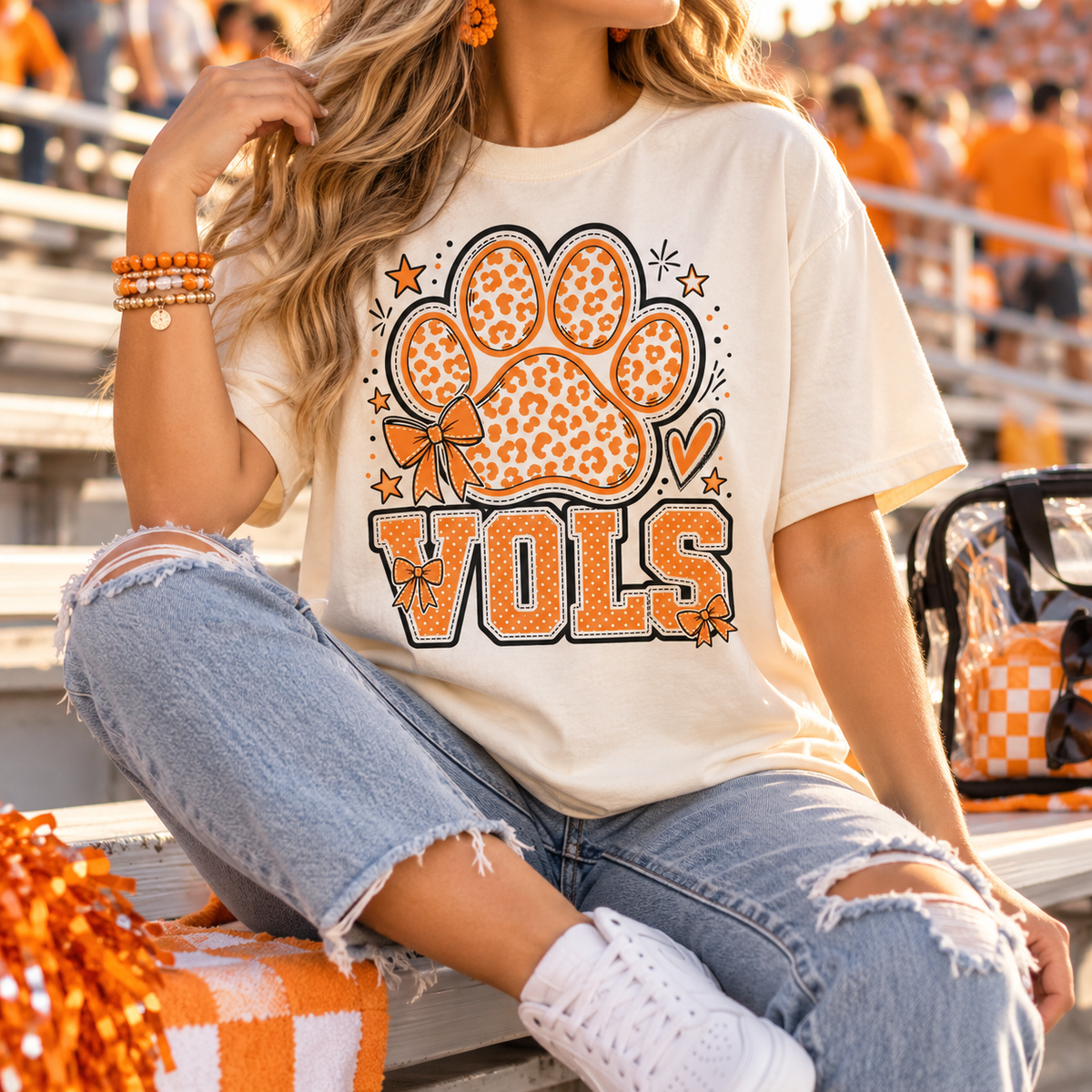 Vols Paw with Bows PNG