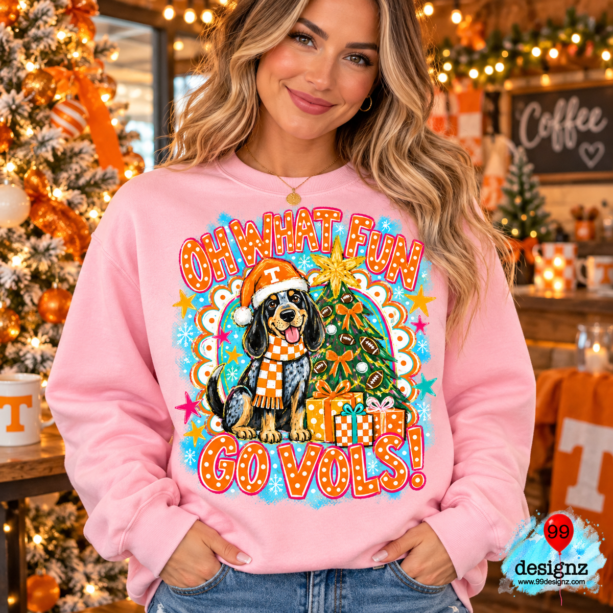 Oh What Fun Vols Christmas Digital Design | Digital Download