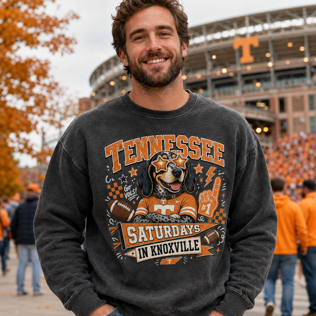 TN Sat in Knox PNG – Tennessee Knoxville Game Day Sublimation Design