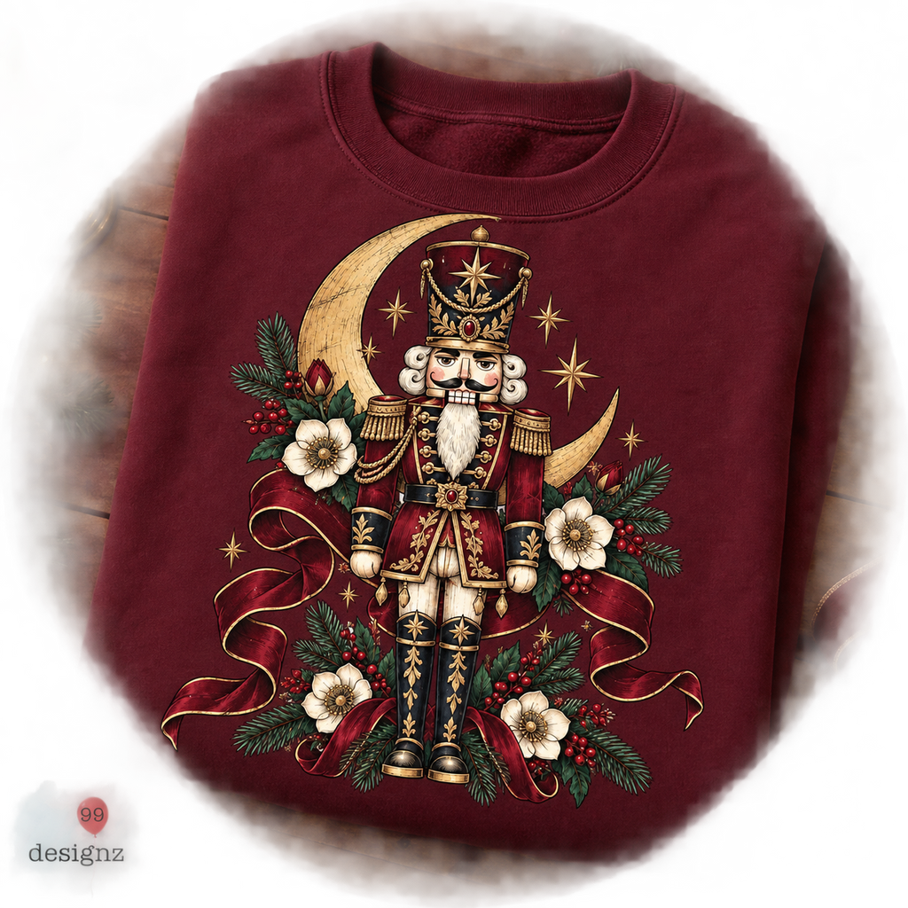 Moody Nutcracker Christmas PNG Digital Download | Holiday Design