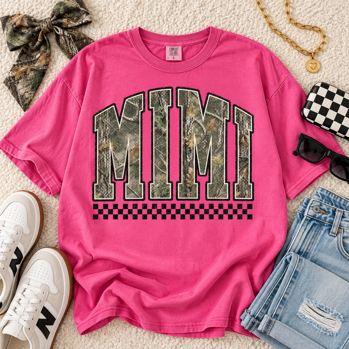 Mimi Arch PNG – Retro Grandma Sublimation Design
