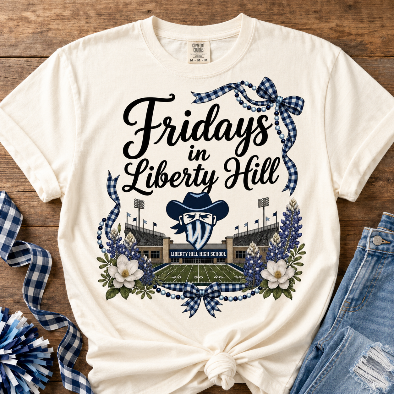 Liberty Hill Wranglers PNG Digital Download – Sublimation, DTG & HTV Design