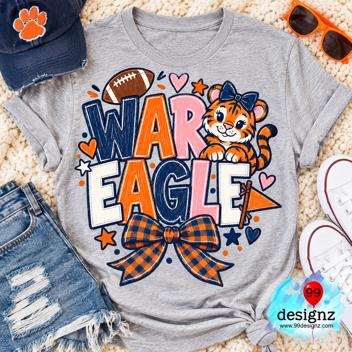 War Eagle PNG Digital Download | Game Day Shirt Design
