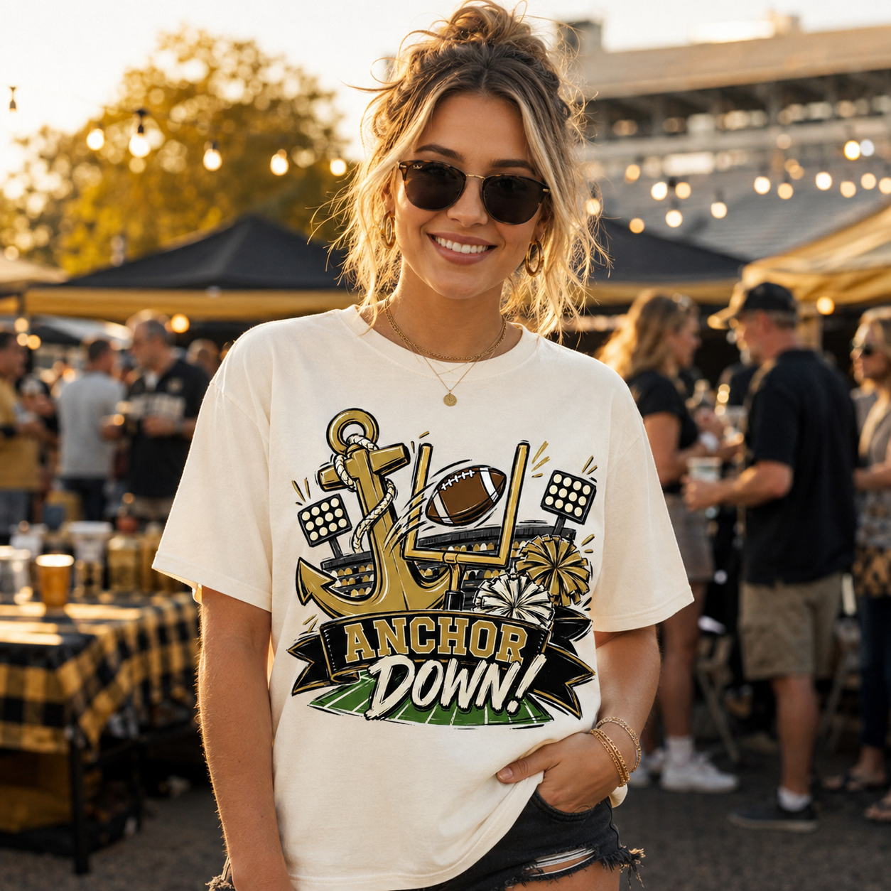 Anchor Down PNG Design | Sublimation & DTG Digital Download