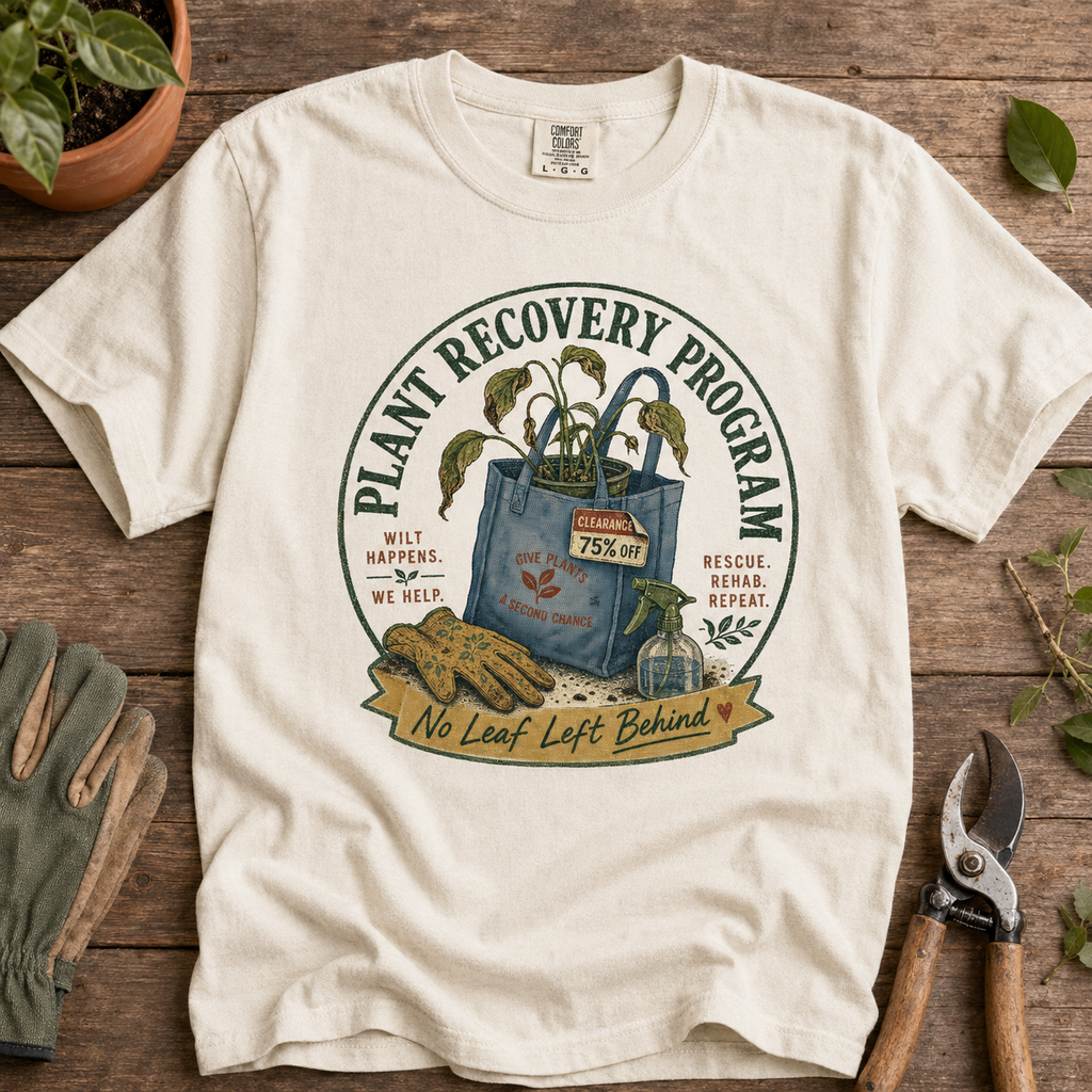 Plant Recovery PNG – Funny Plant Mom Sublimation Design | DTG | HTV | Digital Download