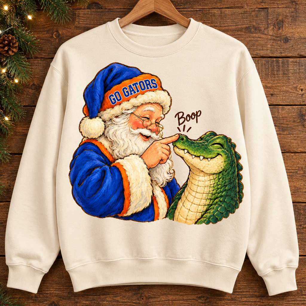 Florida Gators Santa Boop PNG | Go Gators Christmas Sublimation Design