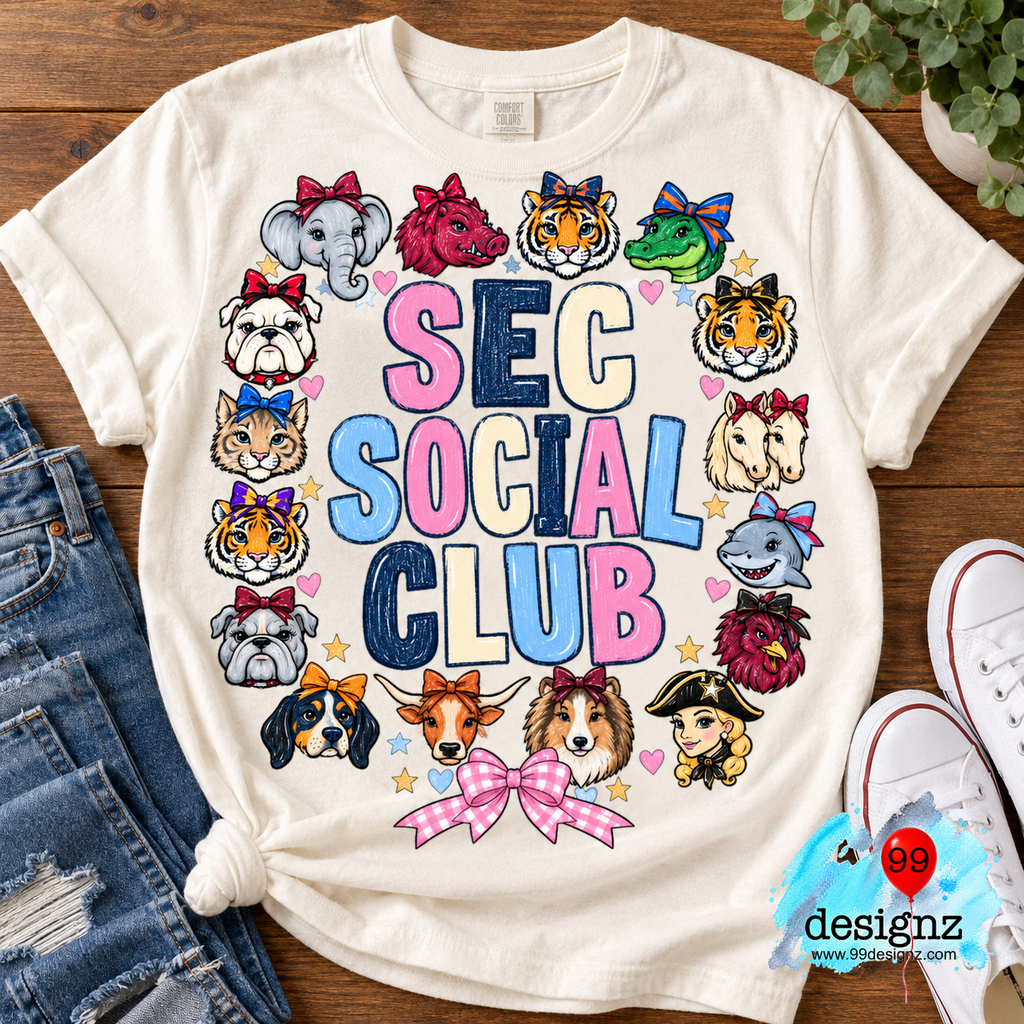 SEC Social Club Game Day Digital Design | Digital Download
