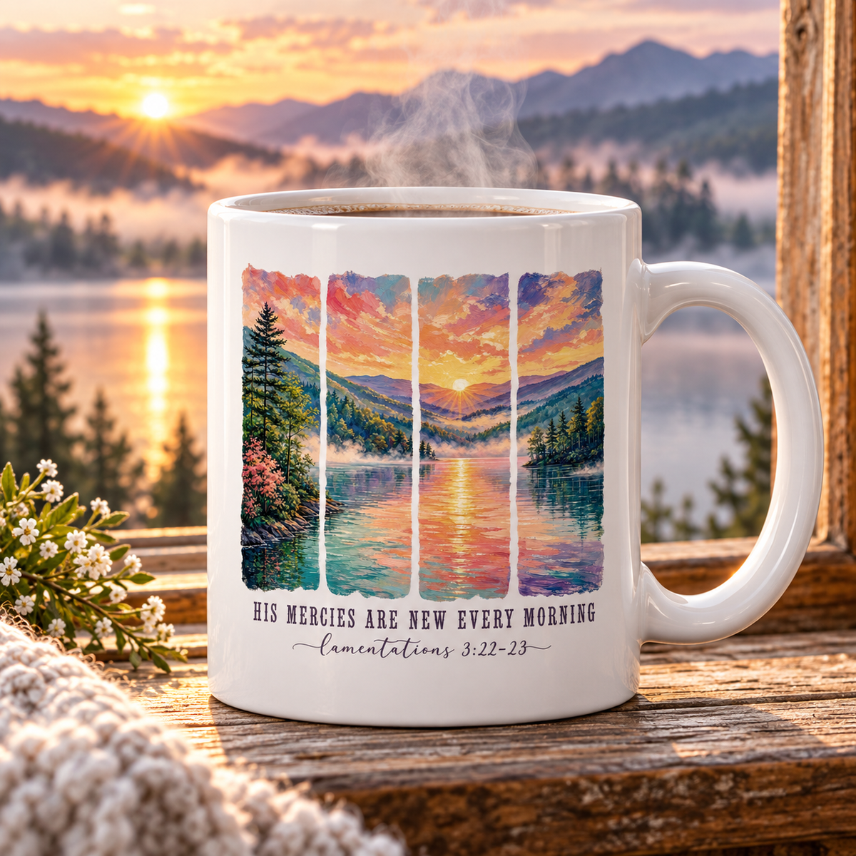 His Mercies Are New Christian PNG Digital Download | Faith Design