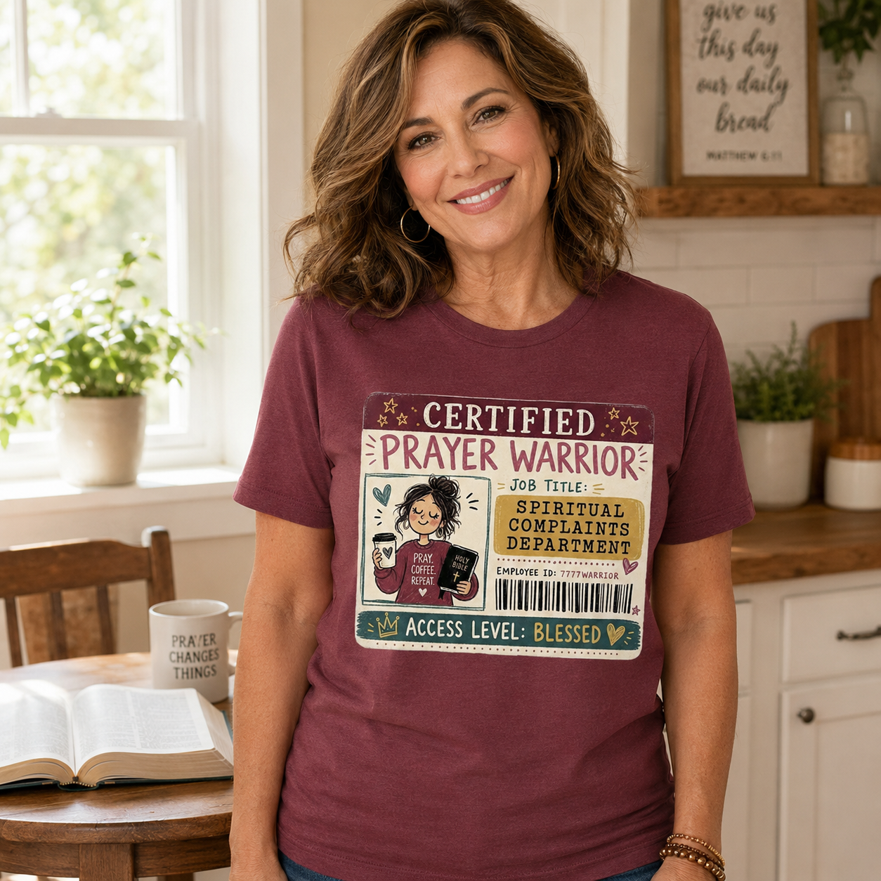 Certified Prayer Warrior PNG – Faith Sublimation Design | DTG | HTV | Digital Download